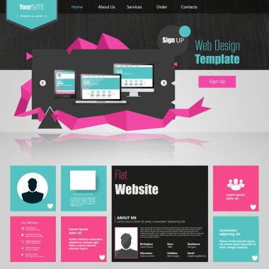 web sitesi şablonu tasarımı