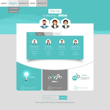 web sitesi şablonu tasarımı