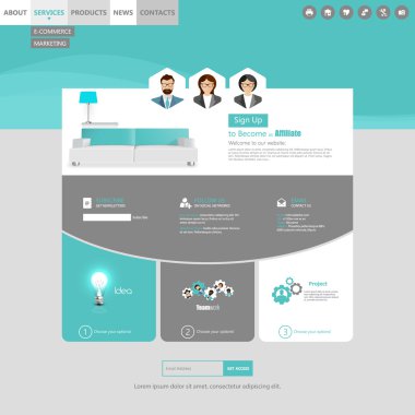 web sitesi şablonu tasarımı