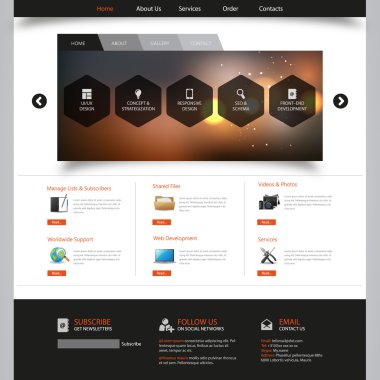 web sitesi şablonu tasarımı