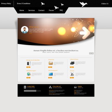 web sitesi şablonu tasarımı