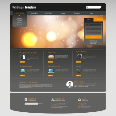 web sitesi şablonu tasarımı