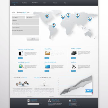 web sitesi şablonu tasarımı