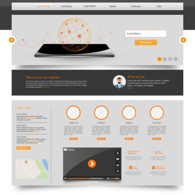 web sitesi şablonu tasarımı