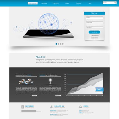 web sitesi şablonu tasarımı