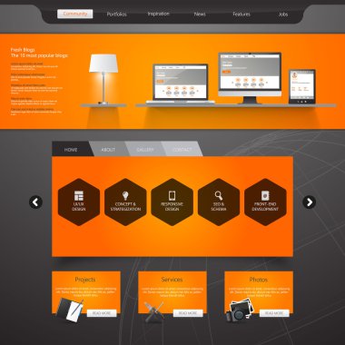 web sitesi şablonu tasarımı