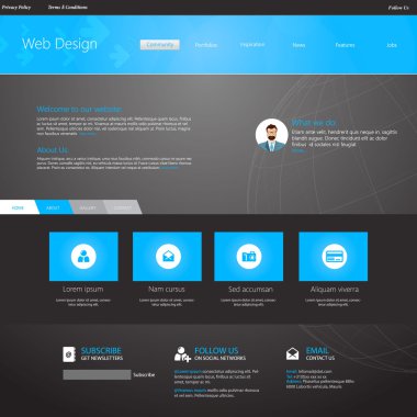 web sitesi şablonu tasarımı