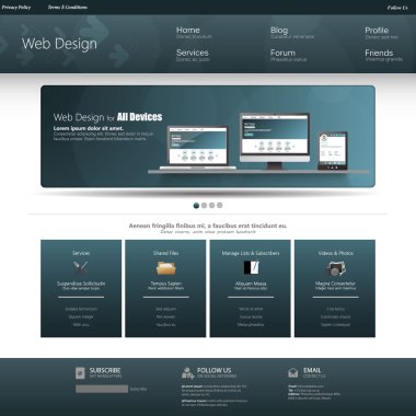 web sitesi şablonu tasarımı