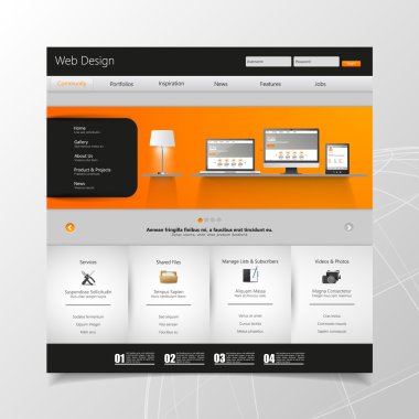 web sitesi şablonu tasarımı