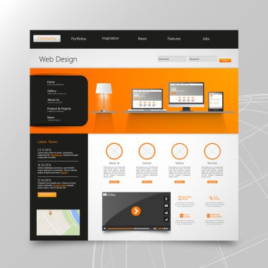 web sitesi şablonu tasarımı
