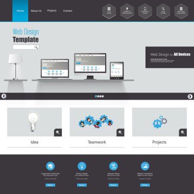 web sitesi şablonu tasarımı