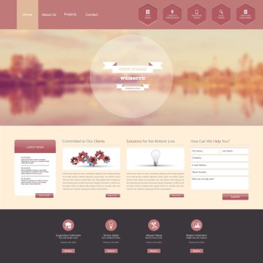 web sitesi şablonu tasarımı