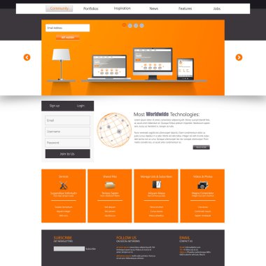 web sitesi şablonu tasarımı