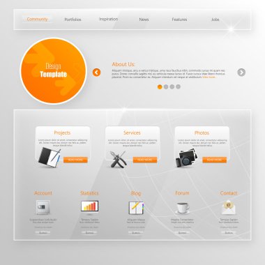 web sitesi şablonu tasarımı