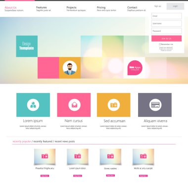 web sitesi şablonu tasarımı