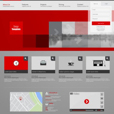 web sitesi şablonu tasarımı