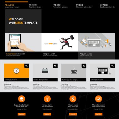 web sitesi şablonu tasarımı