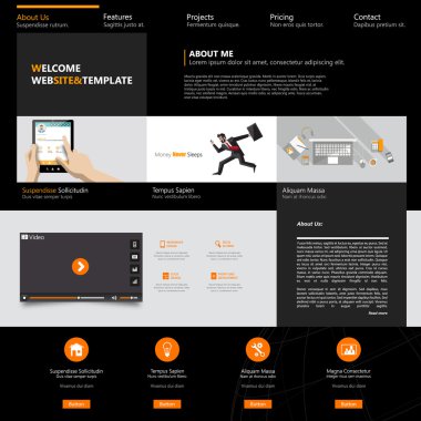 web sitesi şablonu tasarımı