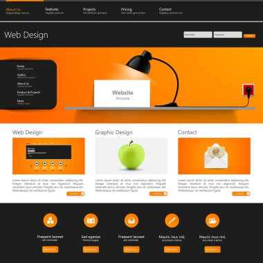 web sitesi şablonu tasarımı