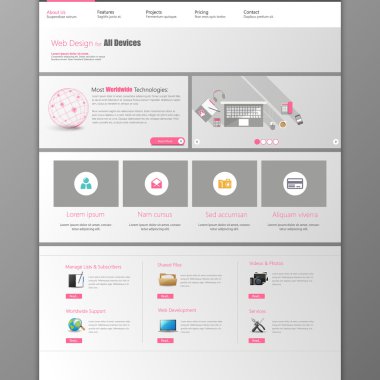 web sitesi şablonu tasarımı