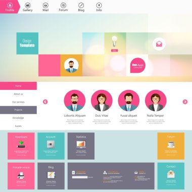 web sitesi şablonu tasarımı