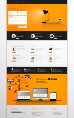 web sitesi şablonu tasarımı