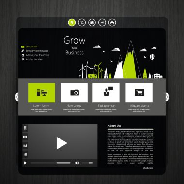 web sitesi şablonu tasarımı