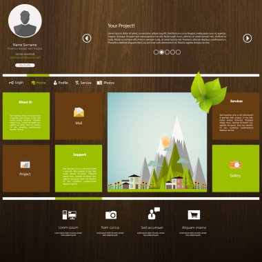 web sitesi şablonu tasarımı