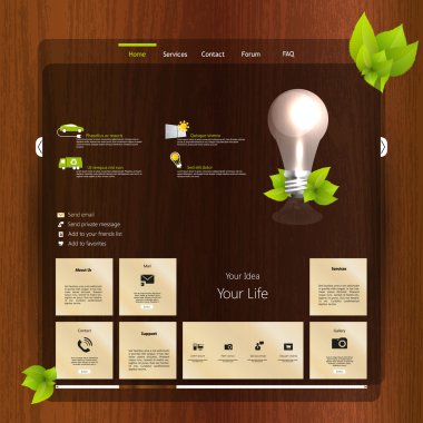 web sitesi şablonu tasarımı
