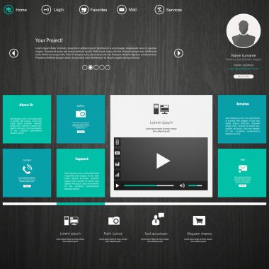web sitesi şablonu tasarımı