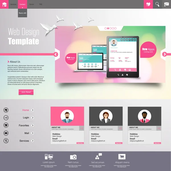 web sitesi şablonu tasarımı