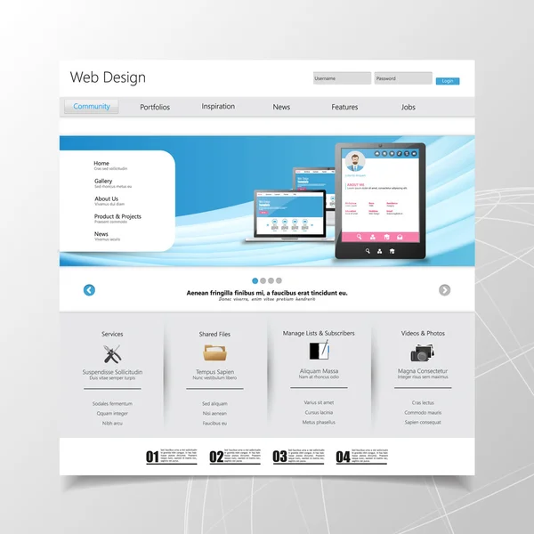 web sitesi şablonu tasarımı
