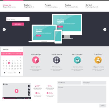 web sitesi şablonu tasarımı