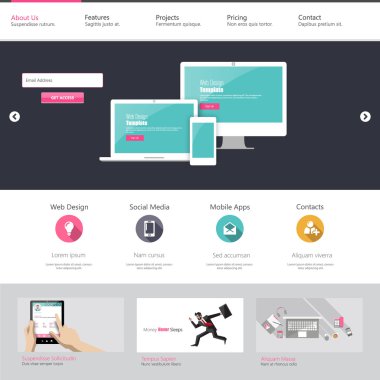 web sitesi şablonu tasarımı