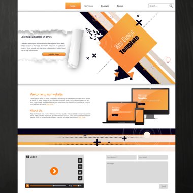 web sitesi şablonu tasarımı