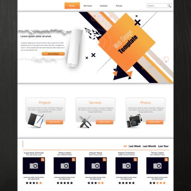 web sitesi şablonu tasarımı