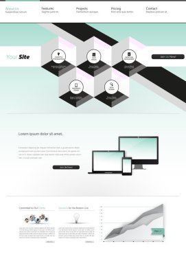 web sitesi şablonu tasarımı