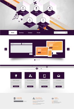 web sitesi şablonu tasarımı