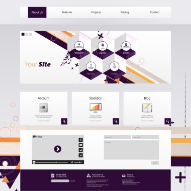 web sitesi şablonu tasarımı