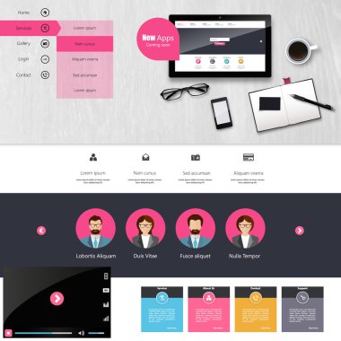 web sitesi şablonu tasarımı