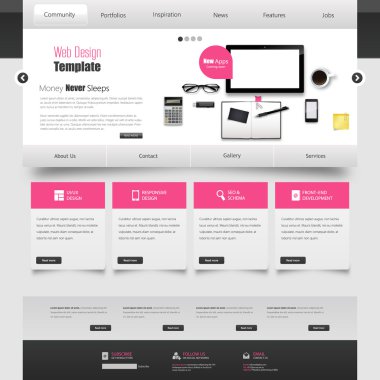 web sitesi şablonu tasarımı