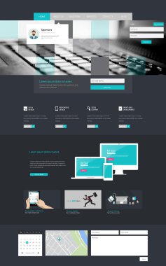 web sitesi şablonu tasarımı