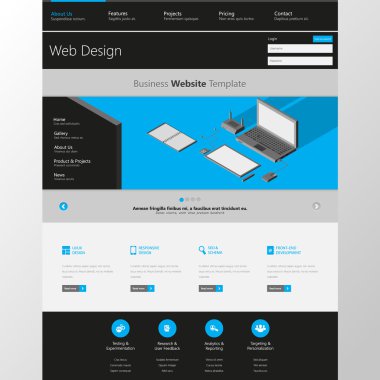 web sitesi şablonu tasarımı