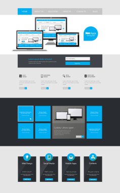web sitesi şablonu tasarımı