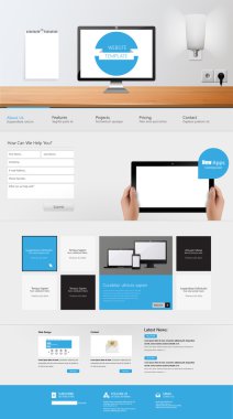 web sitesi şablonu tasarımı