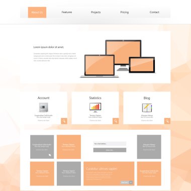 web sitesi şablonu tasarımı