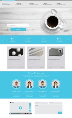 web sitesi şablonu tasarımı