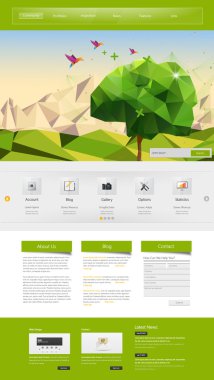 web sitesi şablonu tasarımı