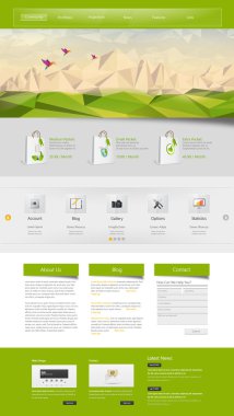 web sitesi şablonu tasarımı