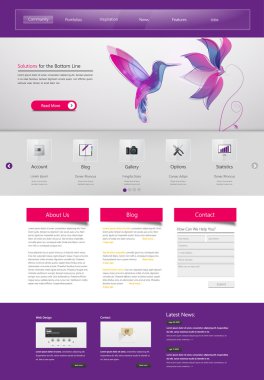 web sitesi şablonu tasarımı